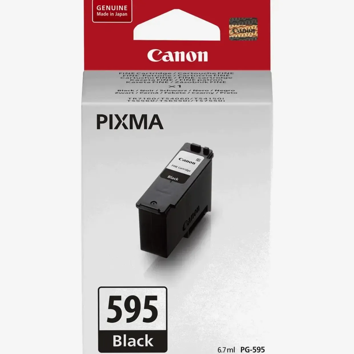 Blækpatron sort - Canon PIXMA PG-595 - op til 180 sider