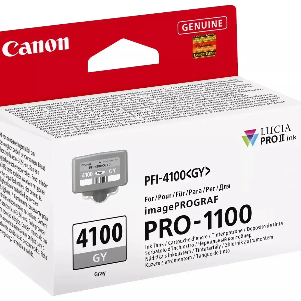 Blæktank - Canon PFI-4100 GY - Grey - 700 ml