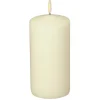 Bloklys 20 cm - Champagne - 150 timer - Ø9,6 cm - 6 stk