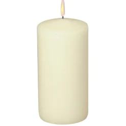 Bloklys 20 cm - Champagne - 150 timer - Ø9,6 cm - 6 stk