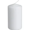Bloklys, hvid, 55 timer, 12 cm, Ø7 cm - 12 stk