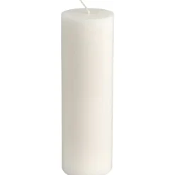Bloklys - Stearin 20cm Ø6cm 60 timer hvid - 12 stk