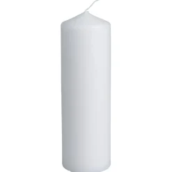 Bloklys - 55 timer - 18 cm - Ø6 cm - Hvid - 12 stk