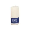 Bloklys Ø70x150 mm Brændetid 49 timer Ren Stearin Hvid - 12 stk/krt