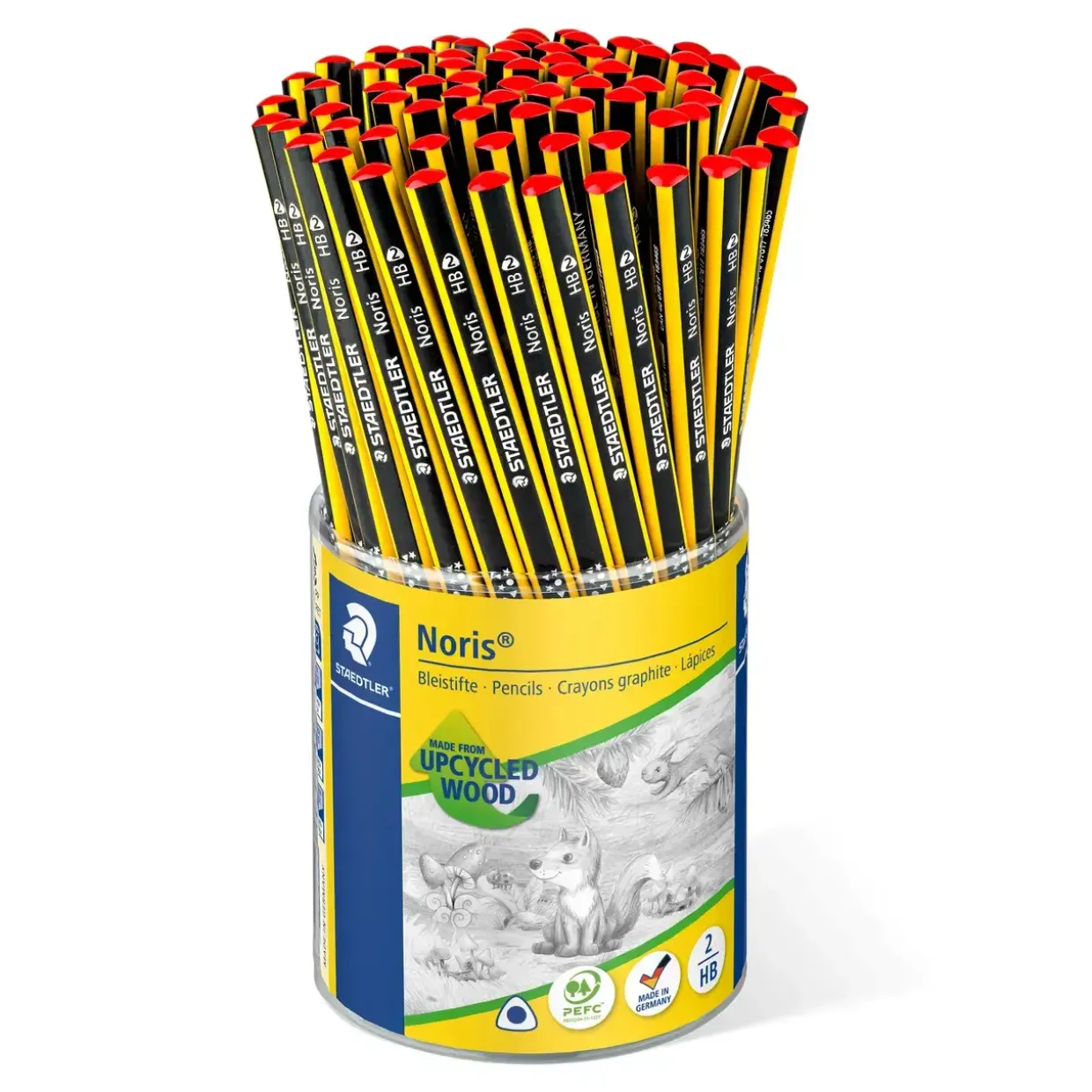 Blyanter Staedtler Cup Noris Upcycled Wood trekantet HB (72)