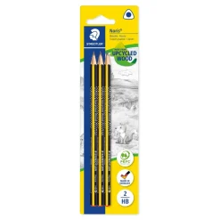 Blyanter Staedtler Noris Upcycled Wood trekantet HB (3)