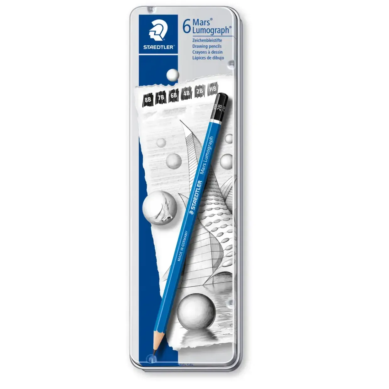 Blyant Staedtler Mars Lumograph ass (6)