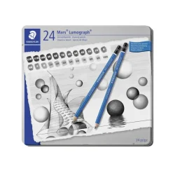 Blyant Staedtler Mars Lumograph ass (24)