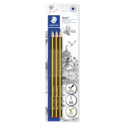 Blyant - Staedtler Noris 183-HB trekantet - Gul/sort - 12 stk