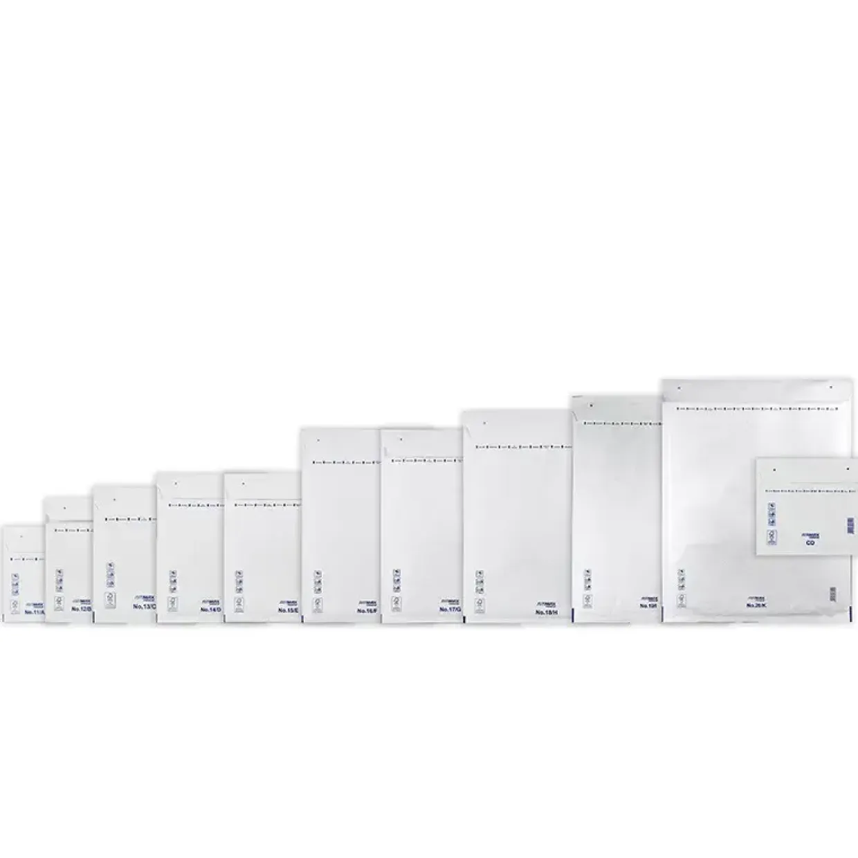Boblekuvert - Airmax - 240x285mm - hvid - No. 15/E - indv. 220x265mm - 100 stk