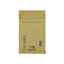 Boblekuverter Airmax 140x225mm brun No. 12/B indv. 120x215mm - 200 stk pr pakke