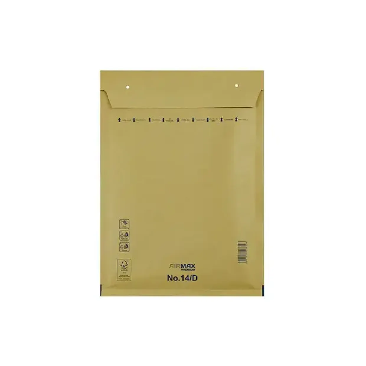 Boblekuverter Airmax 200x275mm brun No. 14/D indv. 180x265mm - 100 stk pr pakke
