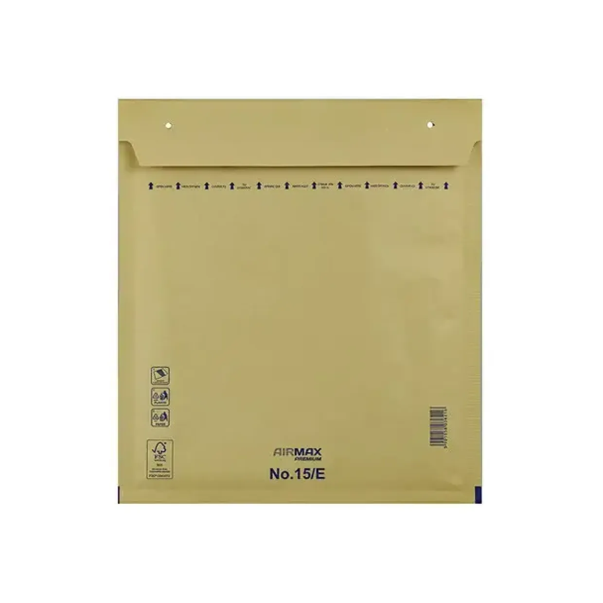 Boblekuverter Airmax 240x285mm brun No. 15/E indv. 220x265mm - 100 stk pr pakke