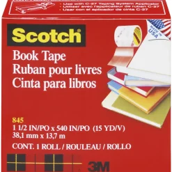 Bogtape - 3M - Scotch - Klar - 38mm x 14m - 24 stk