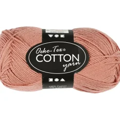 Bomuldsgarn længde 170 meter 8|4 gammel rosa - 50 gram