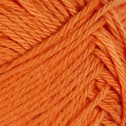 Bomuldsgarn længde 170 meter 8|4 orange - 50 gram