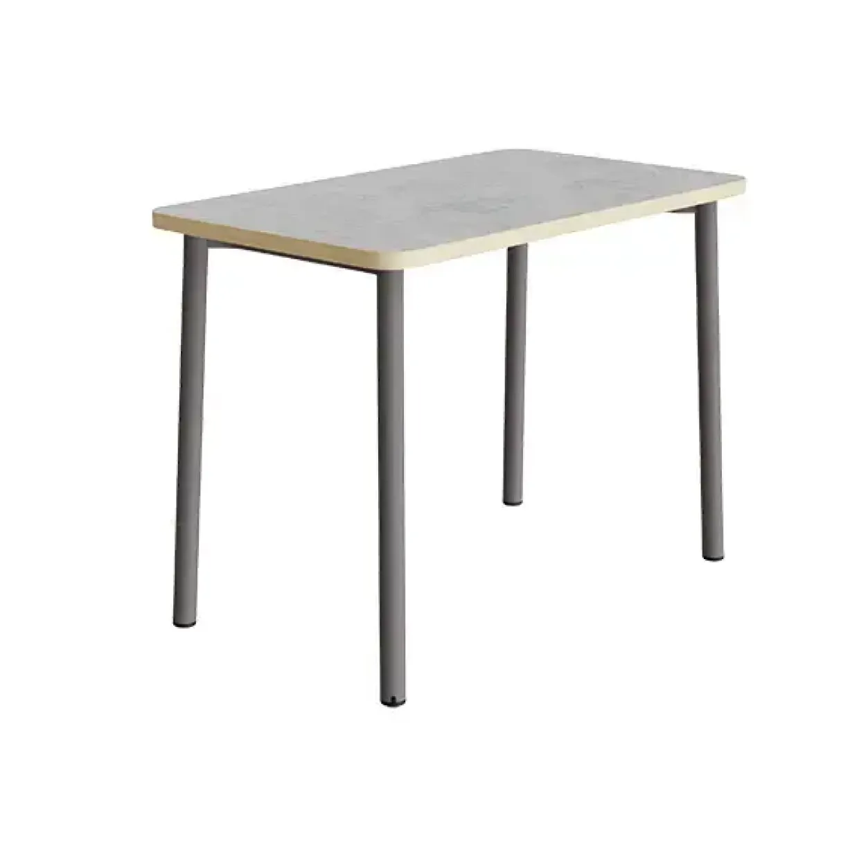 Bord Add 590, L1200xB700xH900 mm, lys grå, lyddæmpende linoleum, gråt stel