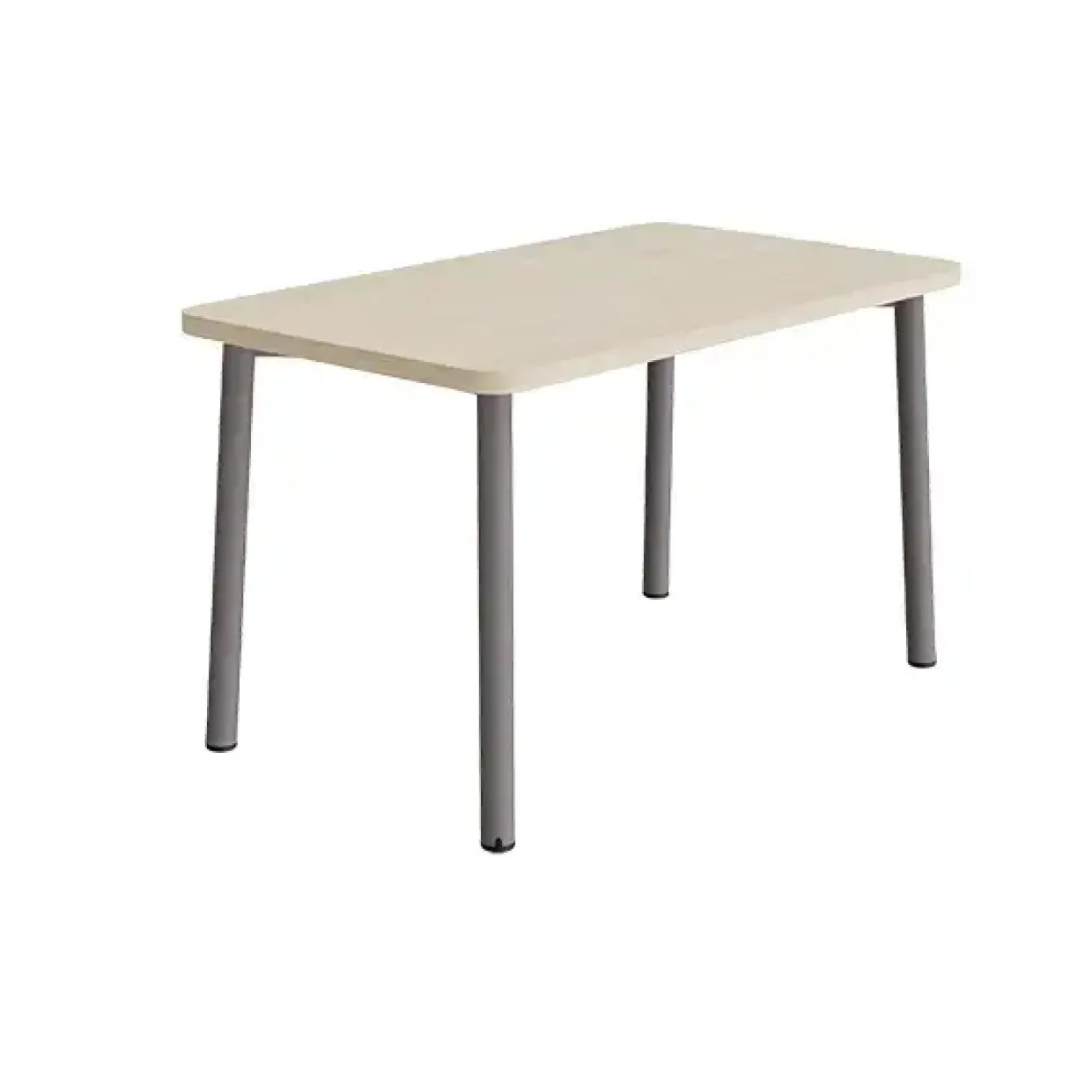 Bord Add 590, 1200x700 mm højde 720 mm med hvidpigmenteret eg, gråt stel