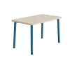 Bord Add 590, 1200x700 mm højde 720 mm med hvidpigmenteret eg, blåt stel