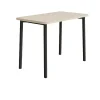 Bord Add 590, 1200x700 mm højde 900 mm med hvidpigmenteret eg, sortoliven stel
