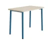 Bord Add 590, 1200x700 mm højde 900 mm med hvidpigmenteret eg, blåt stel