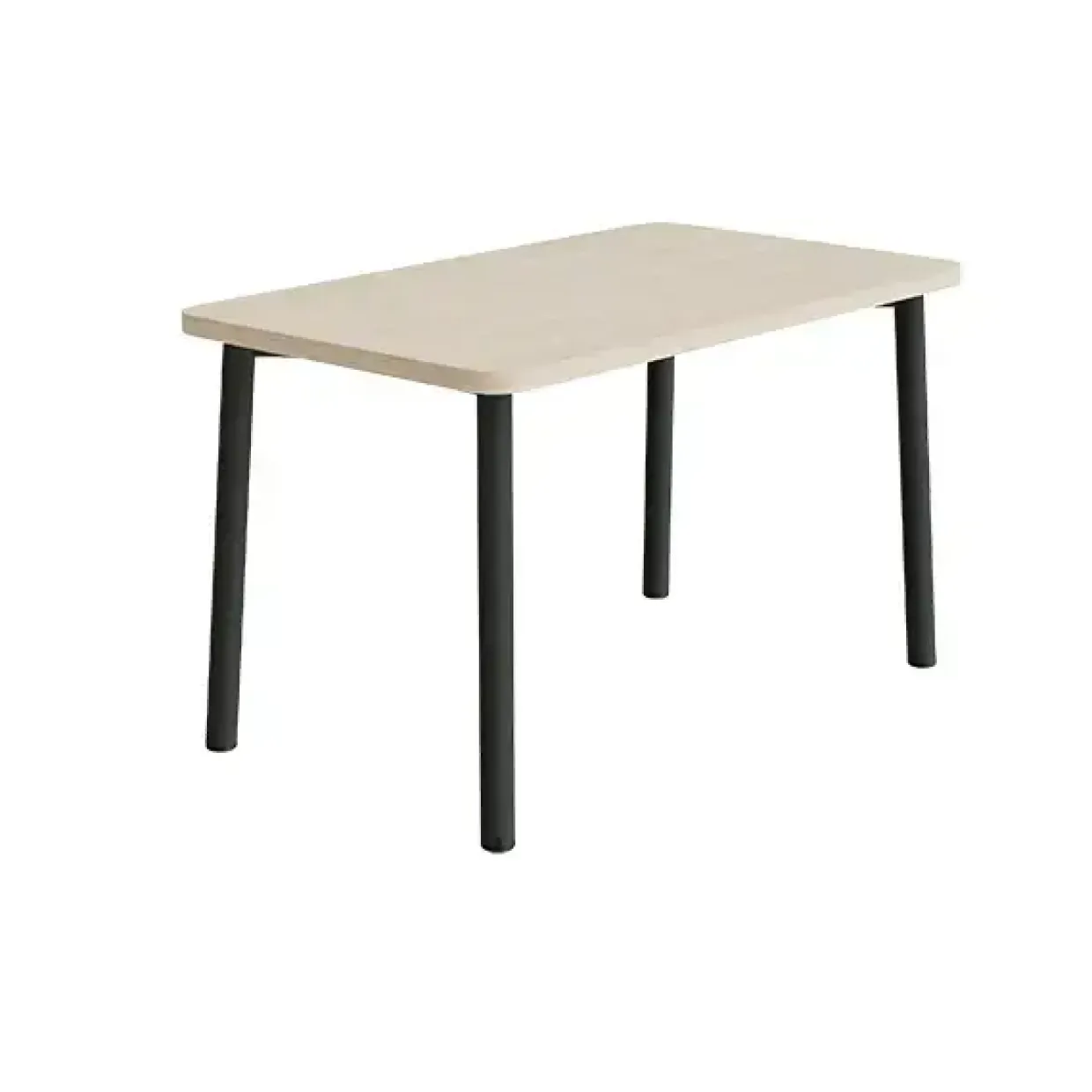 Bord Add 590, 1200x700 mm højde 720 mm med hvidpigmenteret eg, sortoliven stel