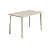 Bord Add 590, 1200x700 mm højde 720 mm med hvidpigmenteret eg, grønt stel