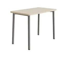 Bord Add 590, 1200x700 mm højde 900 mm med lydabsorberende hvidpigmenteret eg, gråt stel