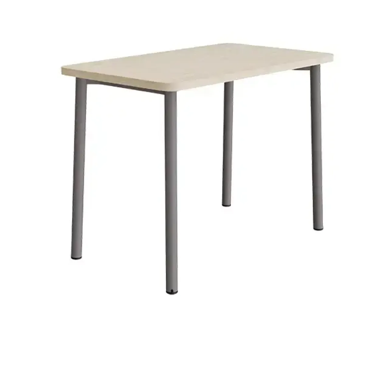 Bord Add 590, 1200x700 mm højde 900 mm med lydabsorberende hvidpigmenteret eg, gråt stel