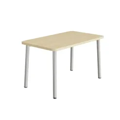 Bord Add 590, 1200x700 mm højde 720 mm med lydabsorberende birk laminat, alu stel