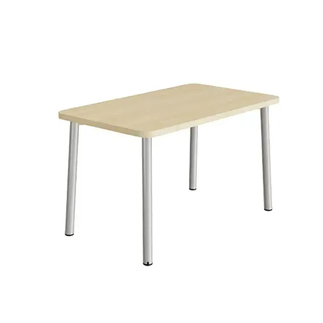 Bord Add 590, 1200x700 mm højde 720 mm med lydabsorberende birk laminat, alu stel