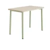 Bord Add 590, 1200x700 mm højde 900 mm med lydabsorberende hvidpigmenteret eg, grønt stel