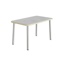 Bord Add 590, 1200x700 mm højde 720 mm med lys grå linoleum, alu stel