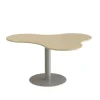 Bord Amöba 1005, 1200x1500 mm, Højde 720 mm, Birk laminat, Alu stel