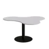 Bord Amöba 1005, 1200x1500 mm, Højde 720 mm, Grå laminat, Sort stel