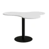 Bord Amöba 1005, 1200x1500 mm, Højde 900 mm, Grå laminat, Sort stel