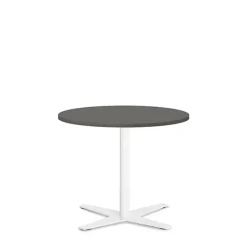 Bord Amy Ø650 H582 mm, Antracit laminat Hvidt understel