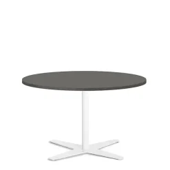 Bord Amy Ø900 H582 mm, Antracit laminat Hvidt understel