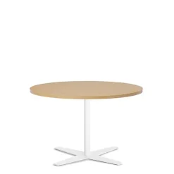 Bord Amy Ø900 mm H582 mm, Bøg laminat Hvidt understel