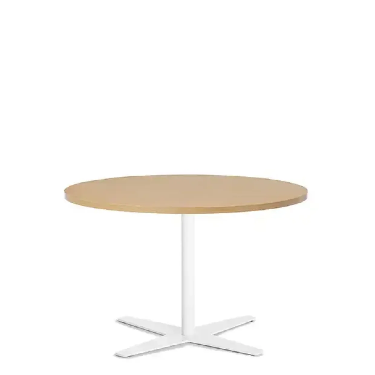 Bord Amy Ø900 mm H582 mm, Bøg laminat Hvidt understel