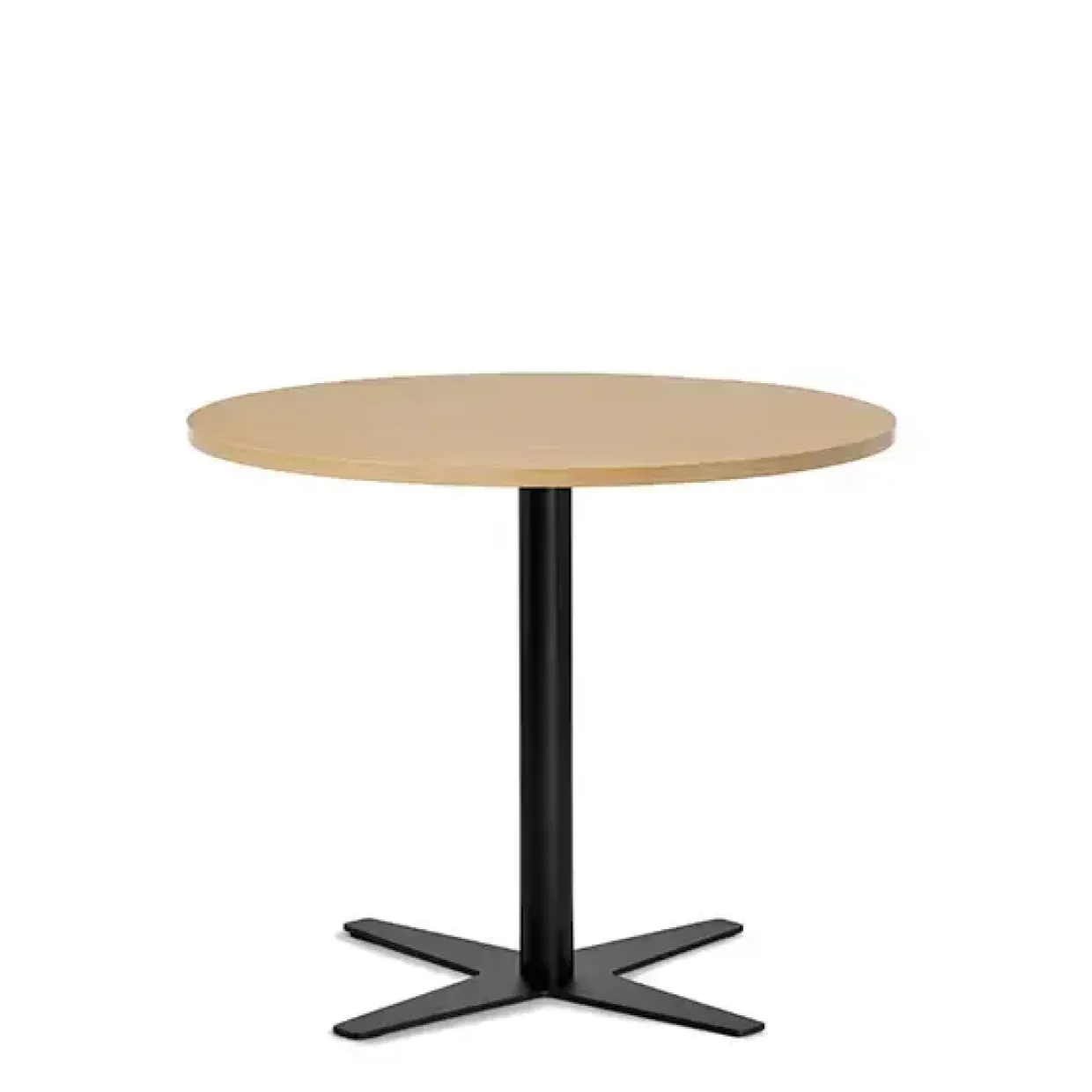 Bord Amy Ø900 mm H752 mm, Bøg laminat Sort understel