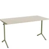 Bord Atlas 1130, 1400x700mm, eg højtrykslaminat, grønt stel