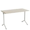 Bord Atlas 1130, 1200x600mm, eg højtrykslaminat, hvidt stel