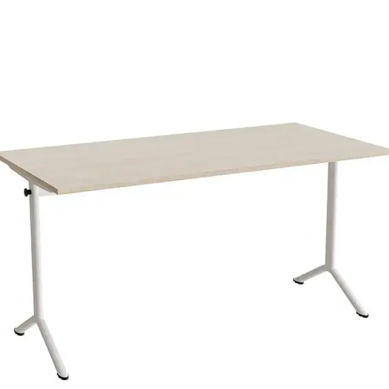 Bord Atlas 1130, 1400x700mm, eg højtrykslaminat, hvidt stel