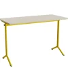 Bord Atlas 1130, 1400x700mm, eg højtrykslaminat, gult stel