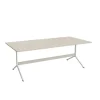 Bord Atlas 1134, 2000x1000mm, højde 720, eg højtrykslaminat, hvidt stel