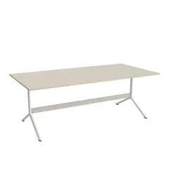 Bord Atlas 1134, 2000x1000mm, højde 720, eg højtrykslaminat, hvidt stel