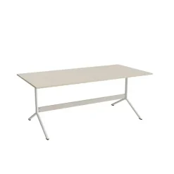 Bord Atlas 1134, 1800x900mm, højde 720, eg højtrykslaminat, hvidt stel