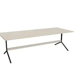 Bord Atlas 1134, 2400x1000mm, højde 720, eg højtrykslaminat, sortolivent stel