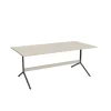 Bord Atlas 1134, 1800x900mm, højde 720, eg højtrykslaminat, gråt stel